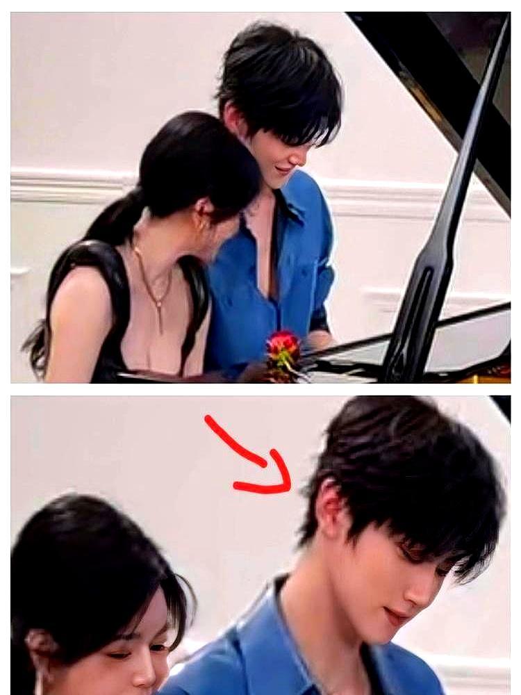 周柯宇的耳朵才是内娱唯一的活物，跟陈妍希吻戏多到数不清，直接红到滴血。
 
你以