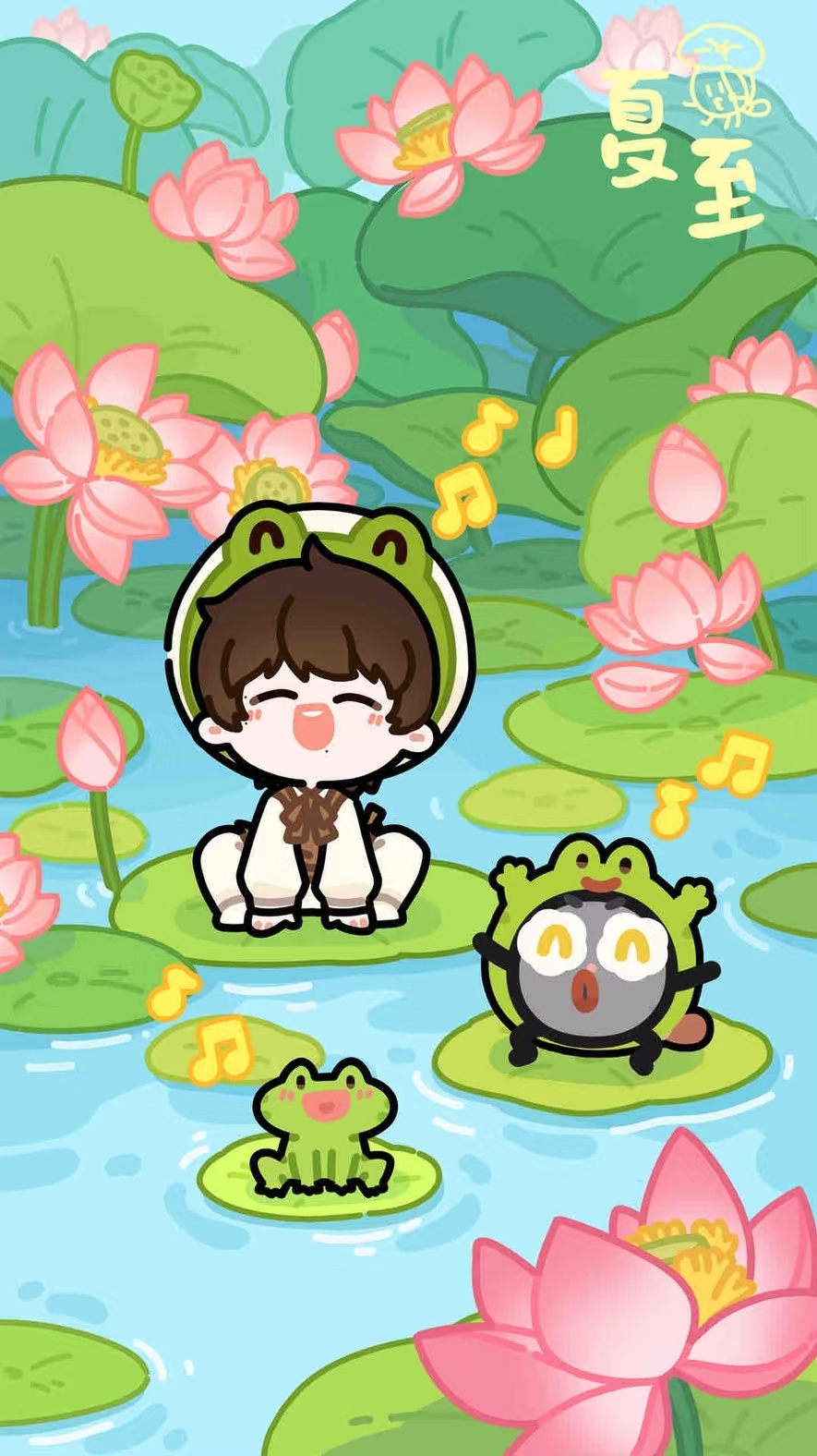 2026.06.21【夏至】节气壁纸可可蛙和嫑嫑蛙也太萌啦！！coco&nono
