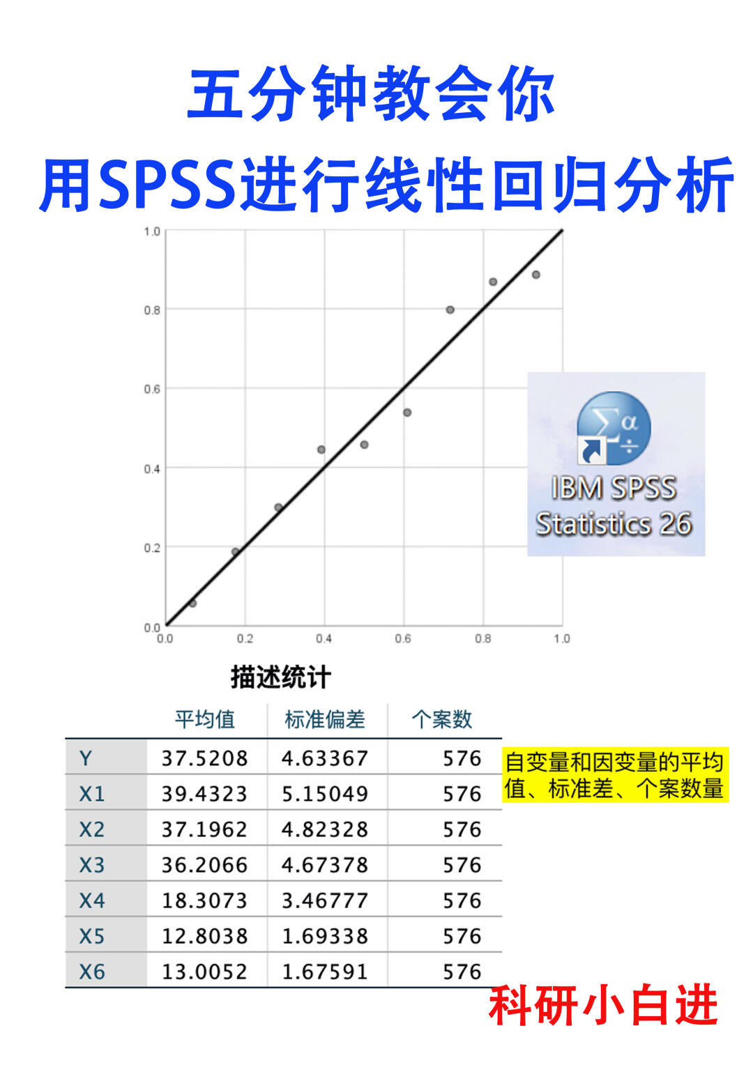🔥五分钟教会你｜用SPSS进行线性回归分析