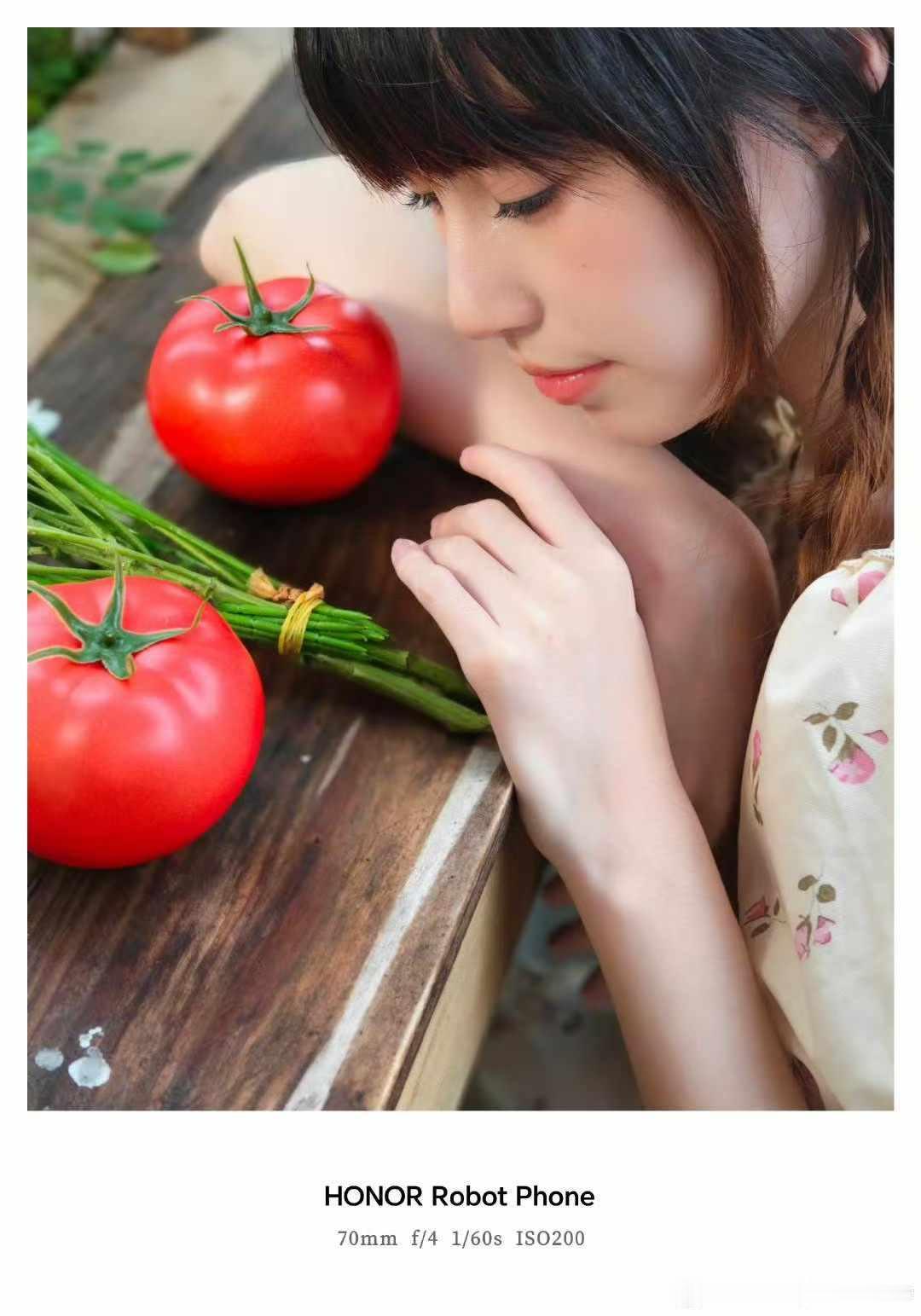转发下萝卜手机的人像拍摄样张荣耀Robot Phone
