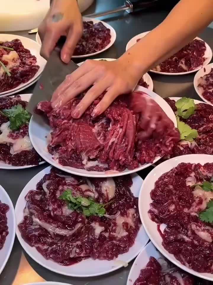 建议鲜牛肉火锅自助都按这个标准来！