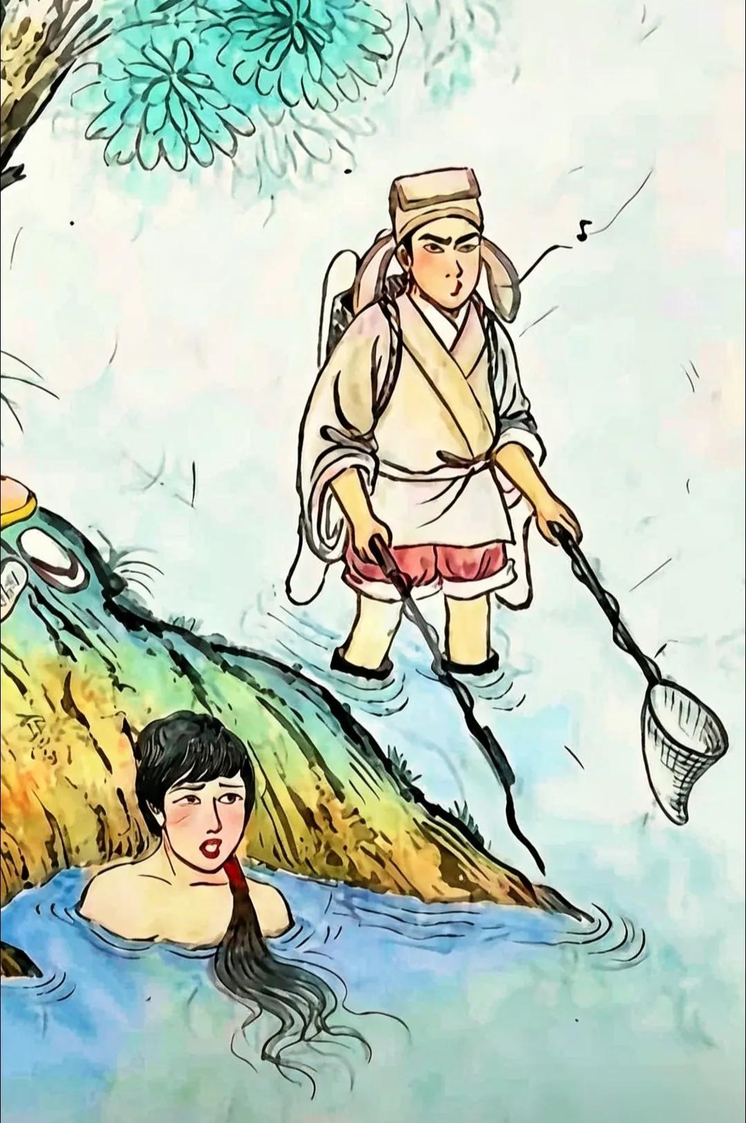 收藏了一幅古画，敬请各位大师给这幅画赐名？