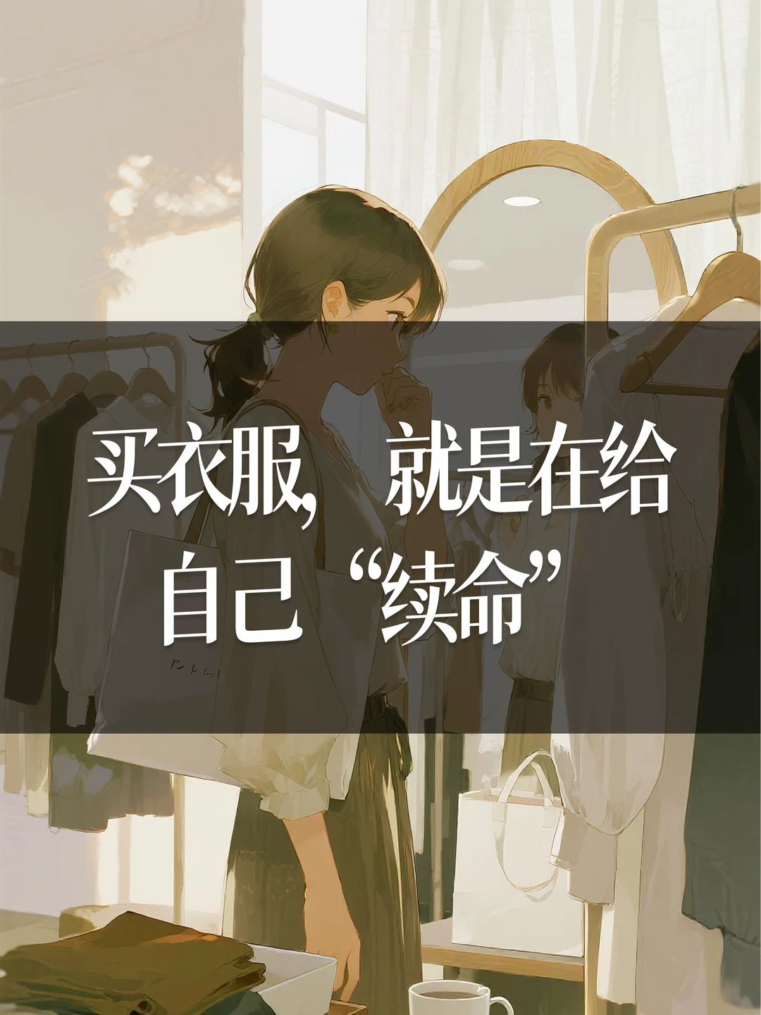 买衣服，就是在给自己“续命”