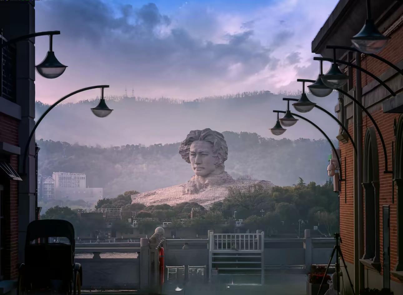 山在那里，河在那里，树也在那里，它们全部是配置，而教员——才是风景！ 