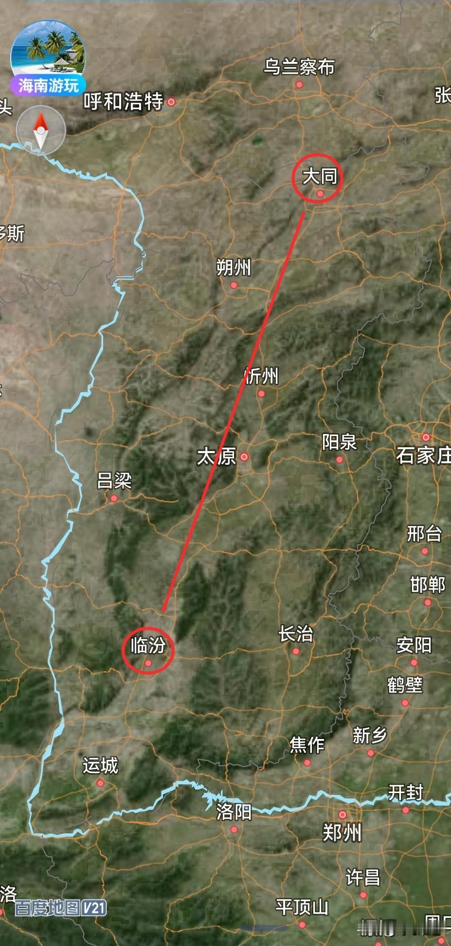 山西，从大同3到临汾大人1是拔提用重吗？
大同市，总面积14176平方公里，下辖