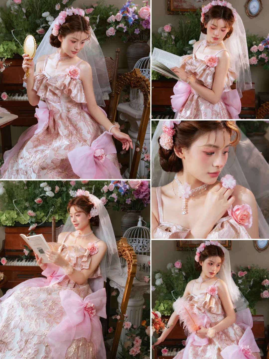 🌸 误入花园的公主！这组写真美到失语