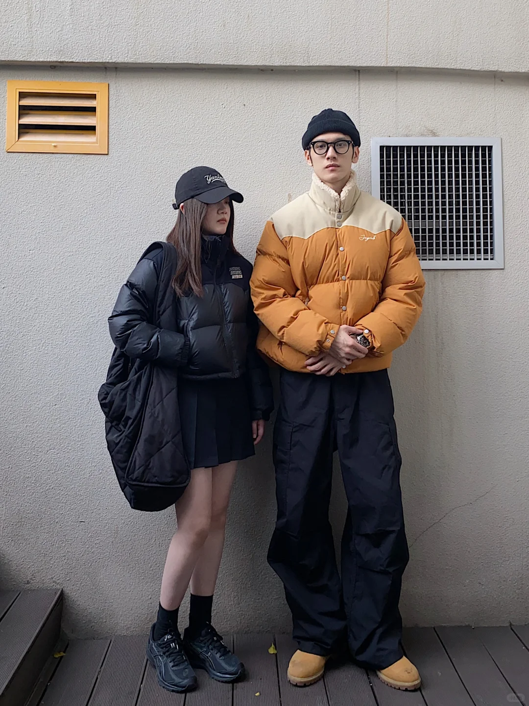 冬季情侣羽绒ootd