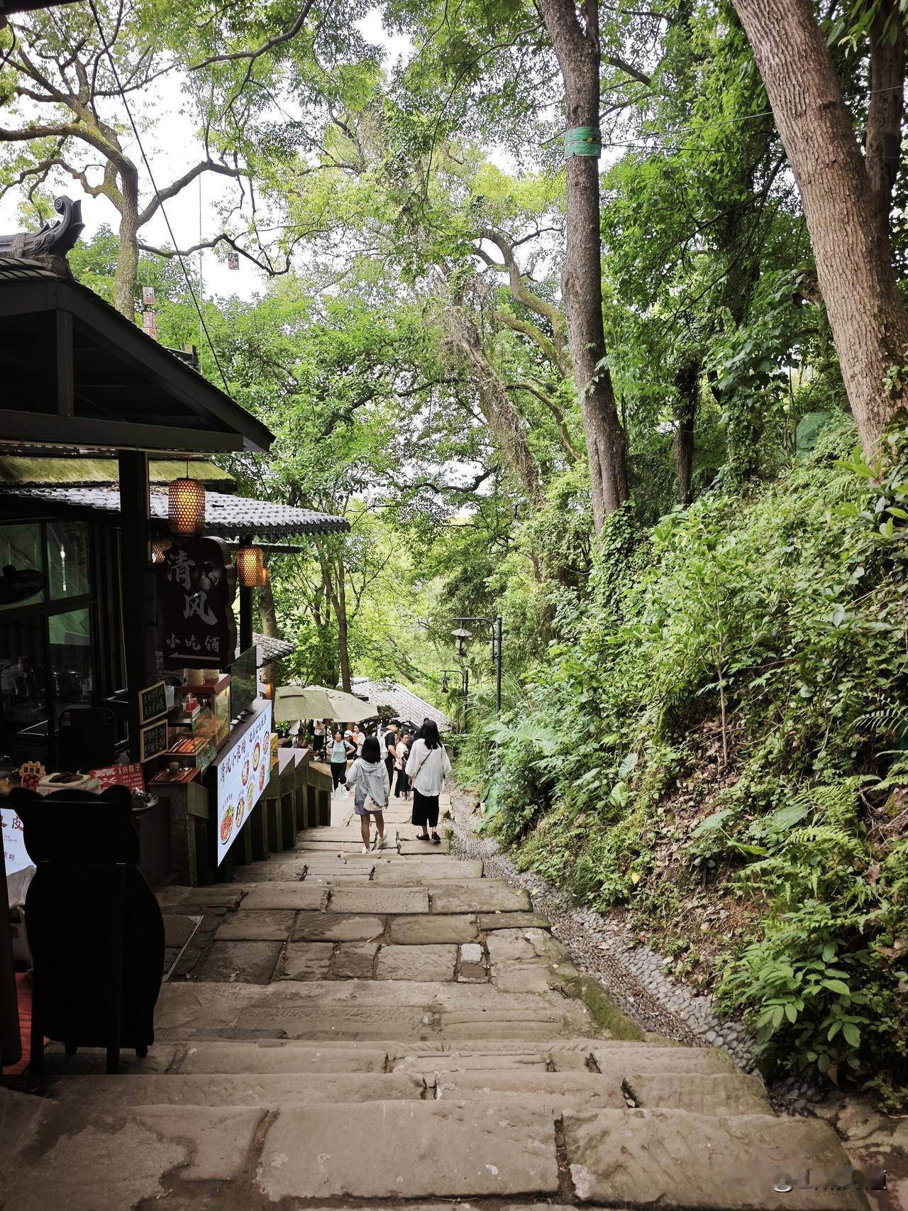 周末爬山，重庆南山。
黄桷垭铁疗休闲小环线，上新街轨道上浩站起，前驱路一直走，石