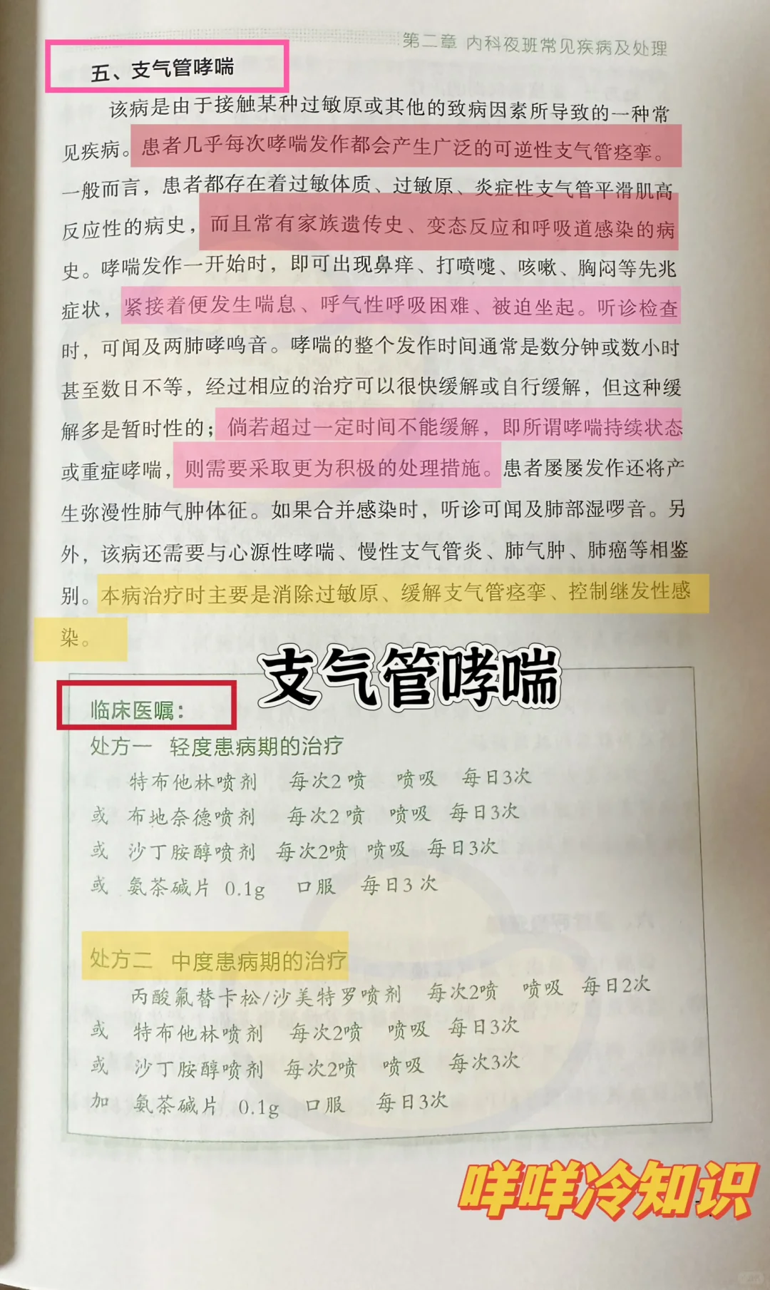 值班遇到支气管哮喘