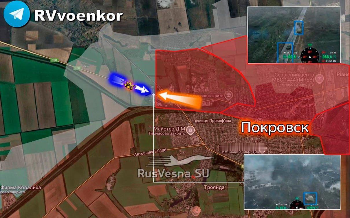 乌克兰武装部队派遣“斯卡拉”团的一支北约装备纵队试图突破波克罗夫斯克防线。
这支