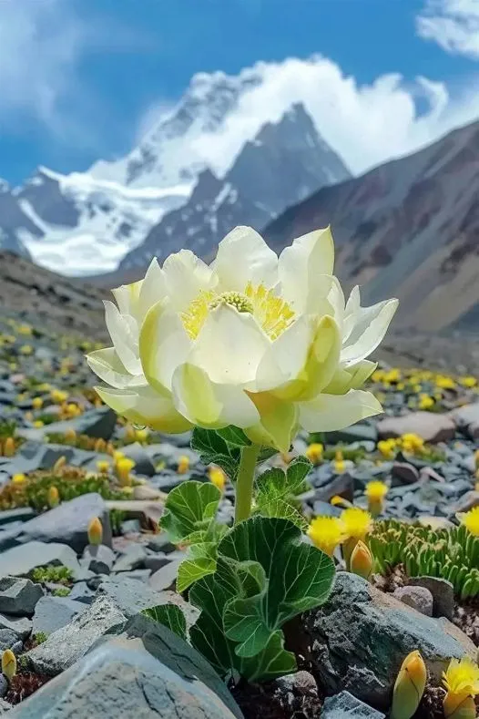 美图欣赏——西藏雪莲 - 高原上的梦幻之花