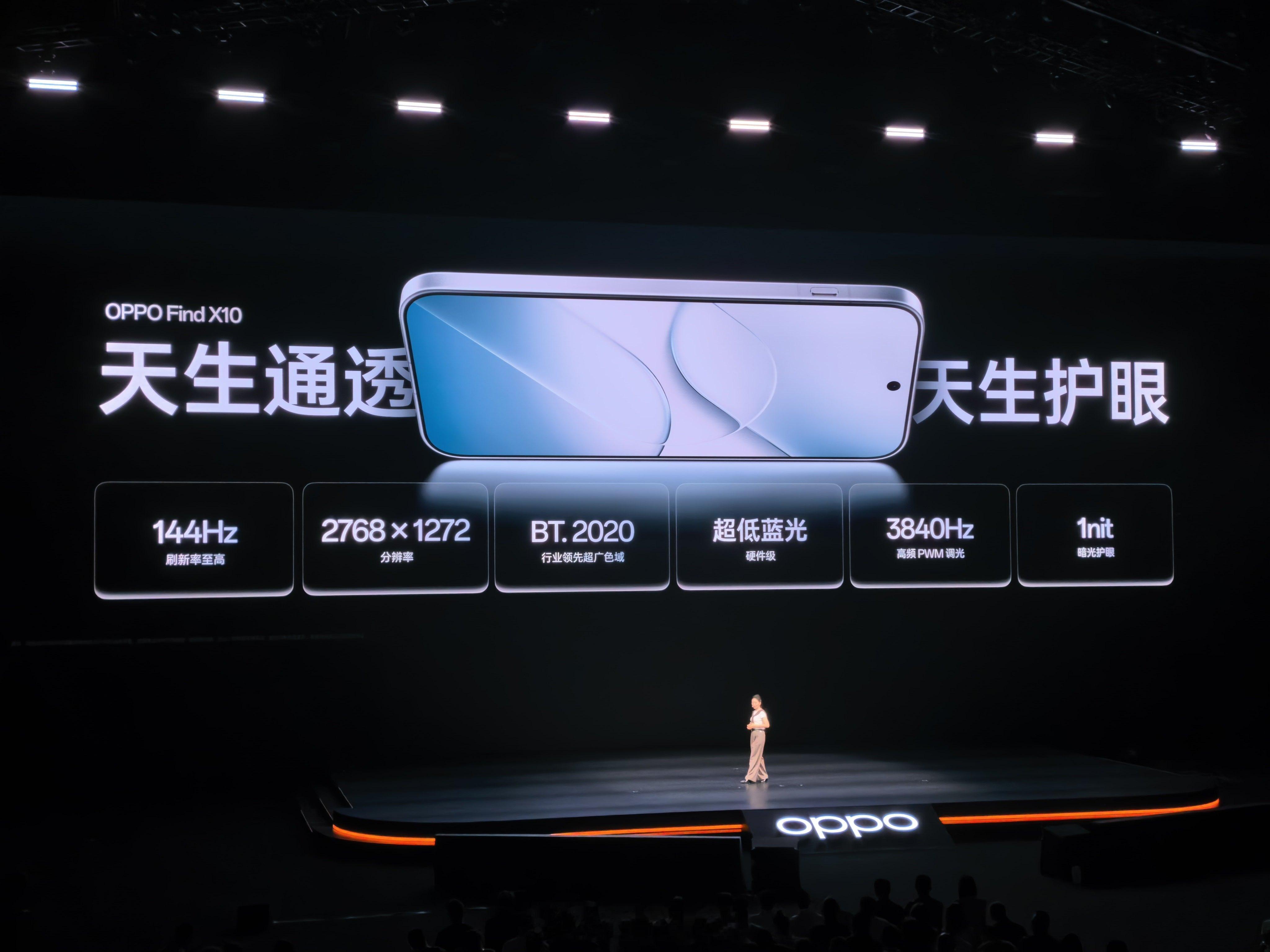 OPPO Find X10 采用 6.59 英寸 2768×1272 OLED 
