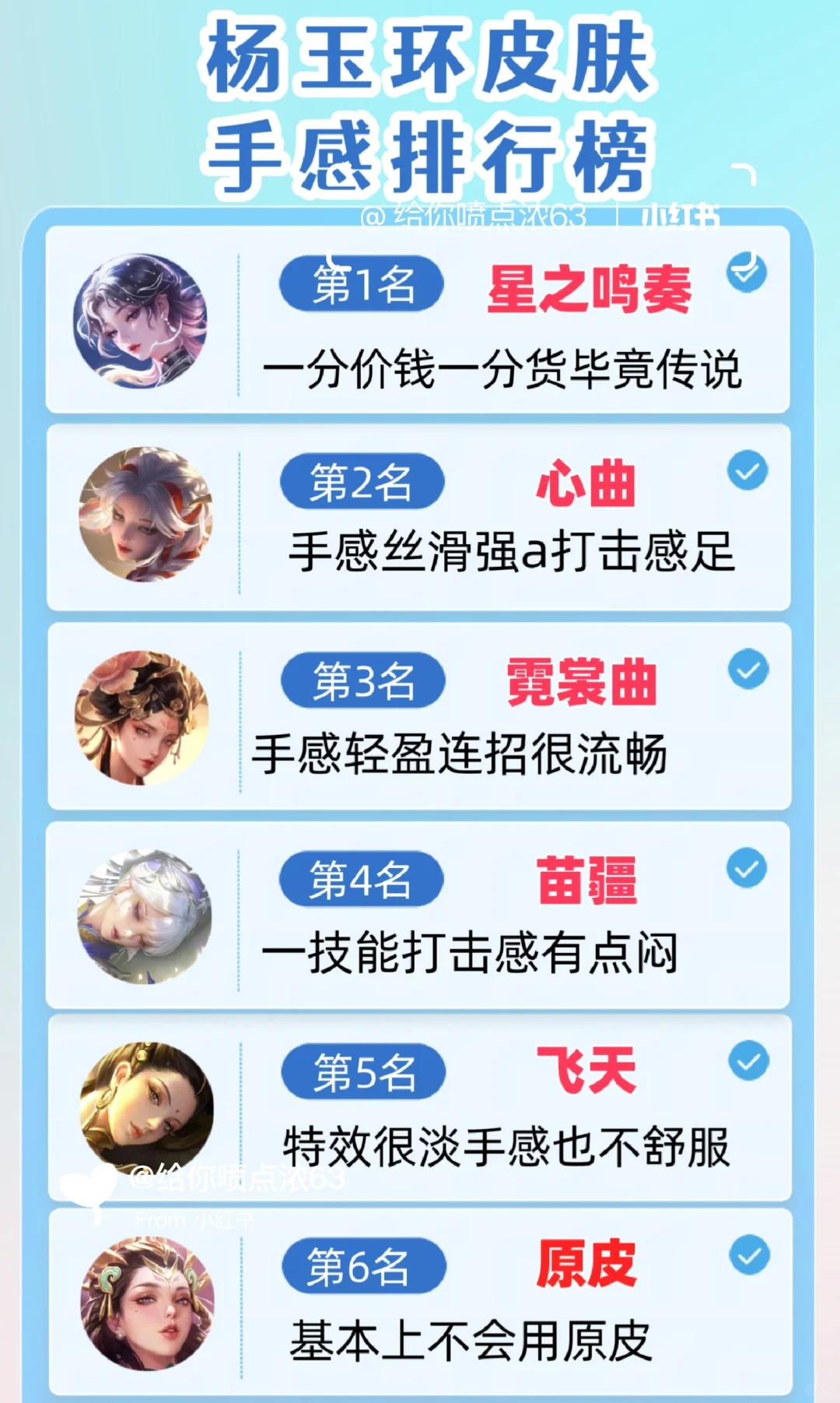 杨玉环全皮手感排行榜!
