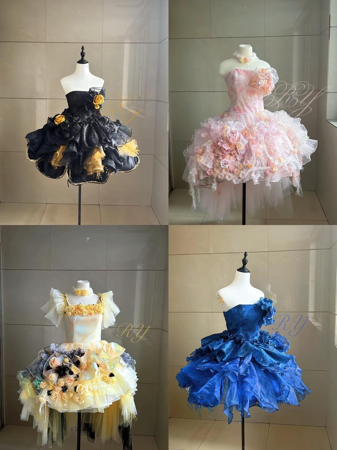 最近做的一些合集、有你喜欢的颜色吗。礼服裙 裙子合集 应援色演唱会