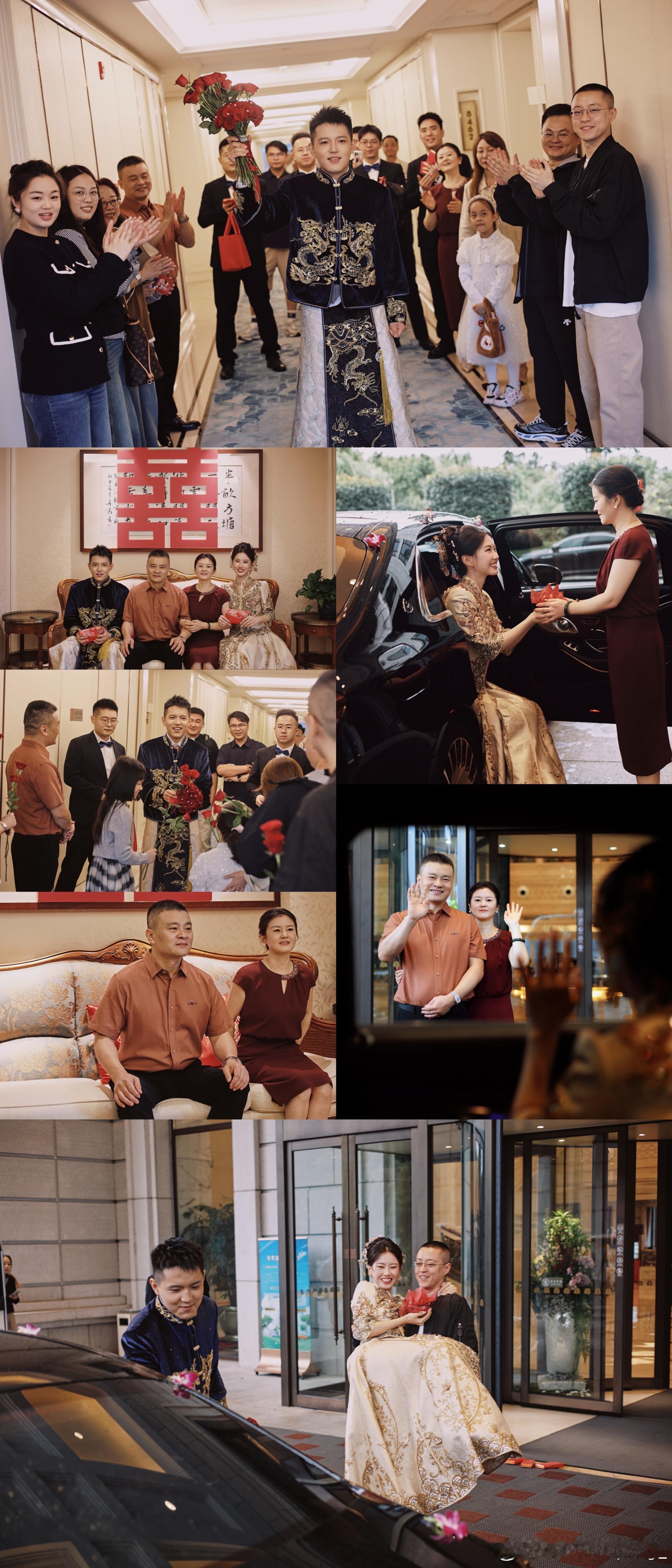 那天的我们饱含爱意 家人朋友都在身边💞循环着那句“慢慢喜欢你，慢慢的亲密”原来