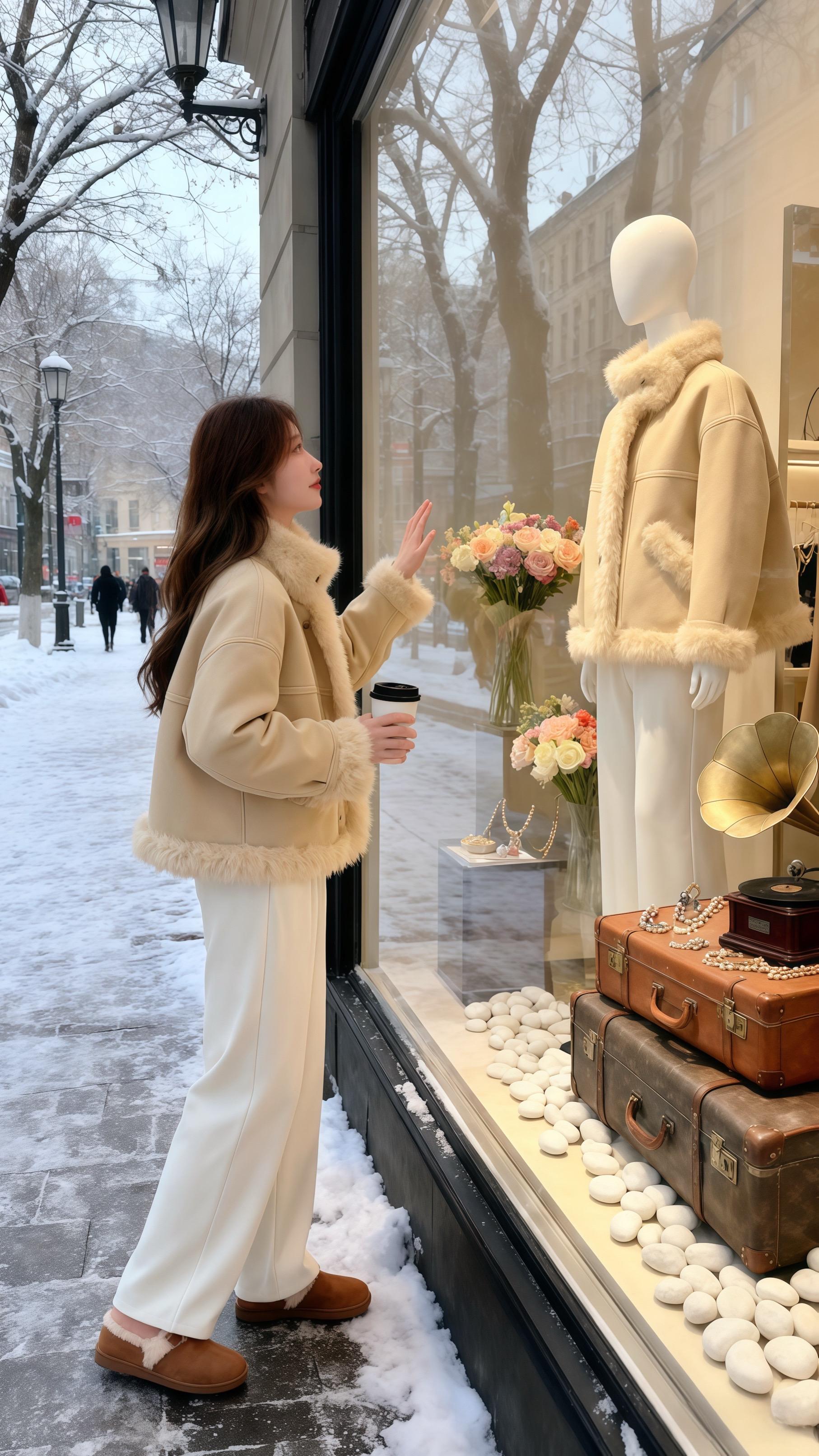 《雪城暖冬：她把温柔穿成了诗》初雪落满梧桐街时，林晚的目光被橱窗里那件...