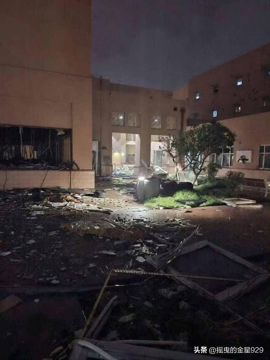 损毁严重，美军驻巴林的美国海军第5舰队支援基地，在遭到伊朗导弹和无人机打击后，部