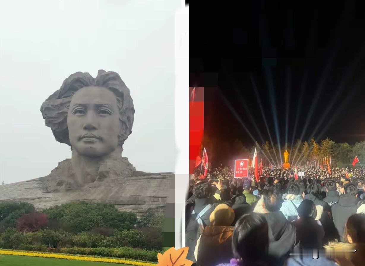 12月26日凌晨的韶山，这场面直接封神！
​没有任何官方动员，也没有嘘寒问暖的接