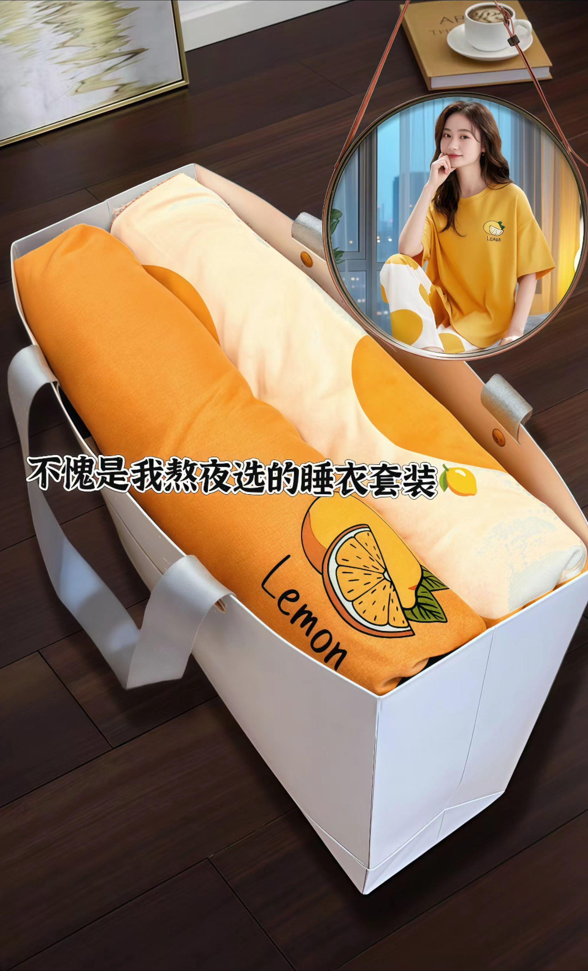 不愧是我熬夜选的浪莎短袖睡衣套装！家人们谁懂啊，我终于找到能从卧室穿到...