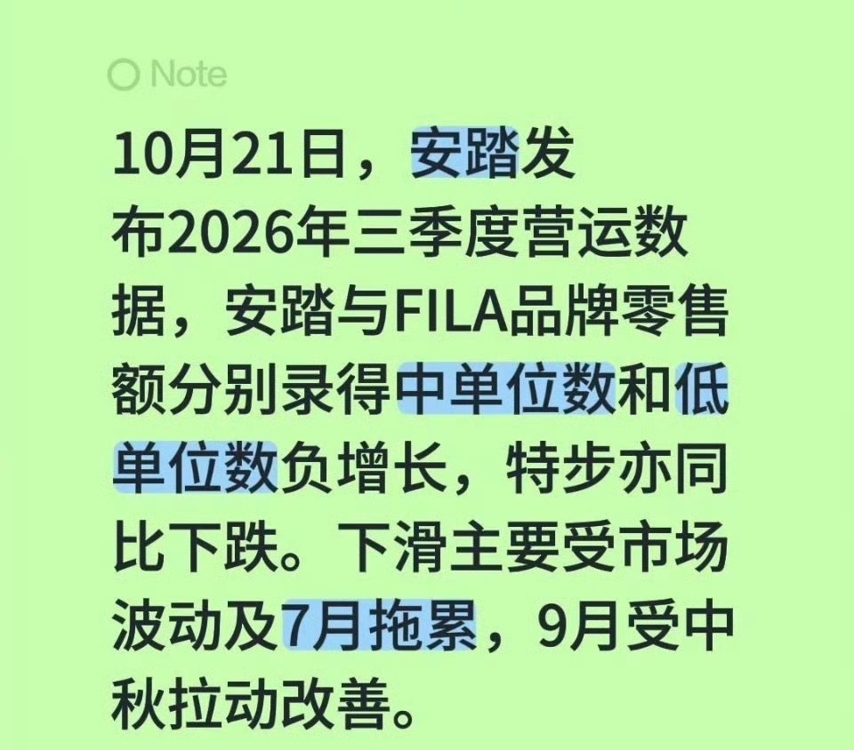 安踏FILA特步卖不动了现在运动品牌的竞争确实太激烈了。以前买双鞋、买件衣服，可