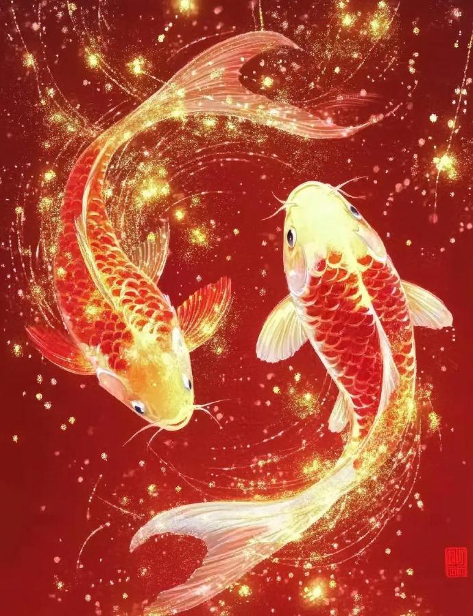 好运锦鲤，福运绵绵，如鱼得水！刷到了就是缘分，好运随之而来！ 