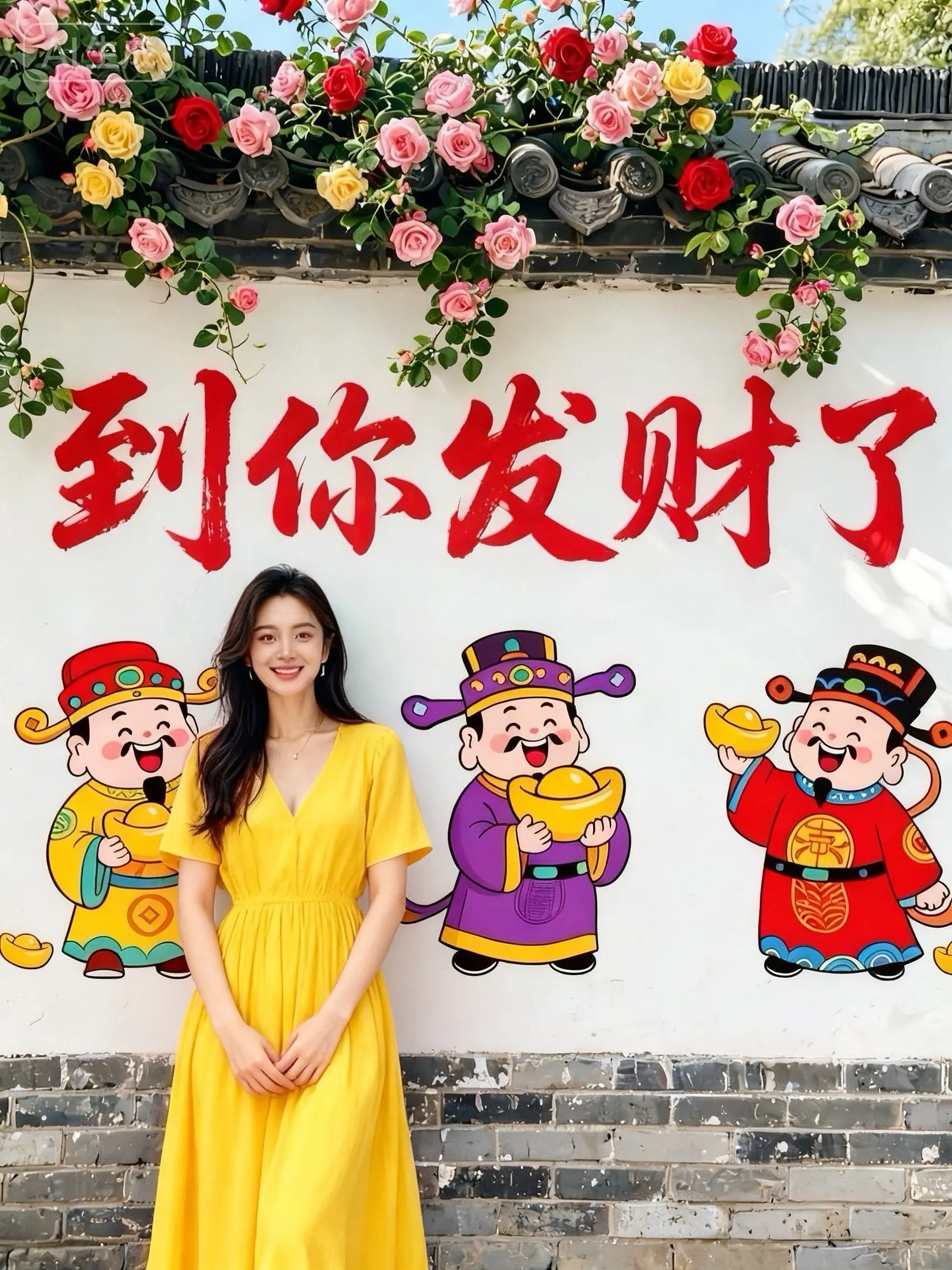 宝子们，谢谢大家喜欢我的发财模版，左下角点击制作就可以了…