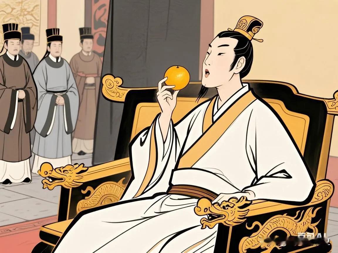 元嘉十三年，刘义隆尝了一口光禄寺新贡的黄柑说:“今年为何这么酸？”四弟刘义康不经