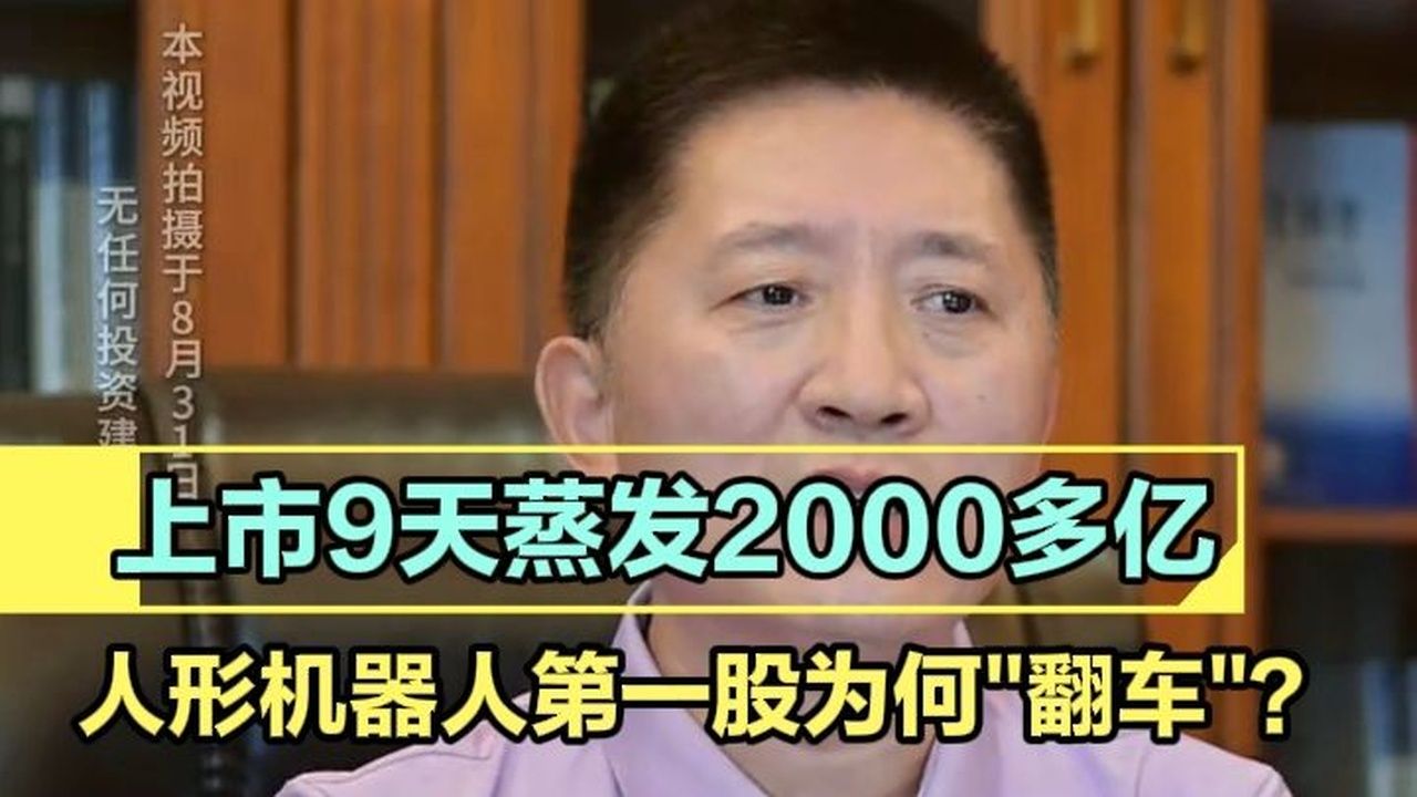 宋玉臣-上市9天蒸发2000多亿，人形机器人第一股为何翻车？#宇树