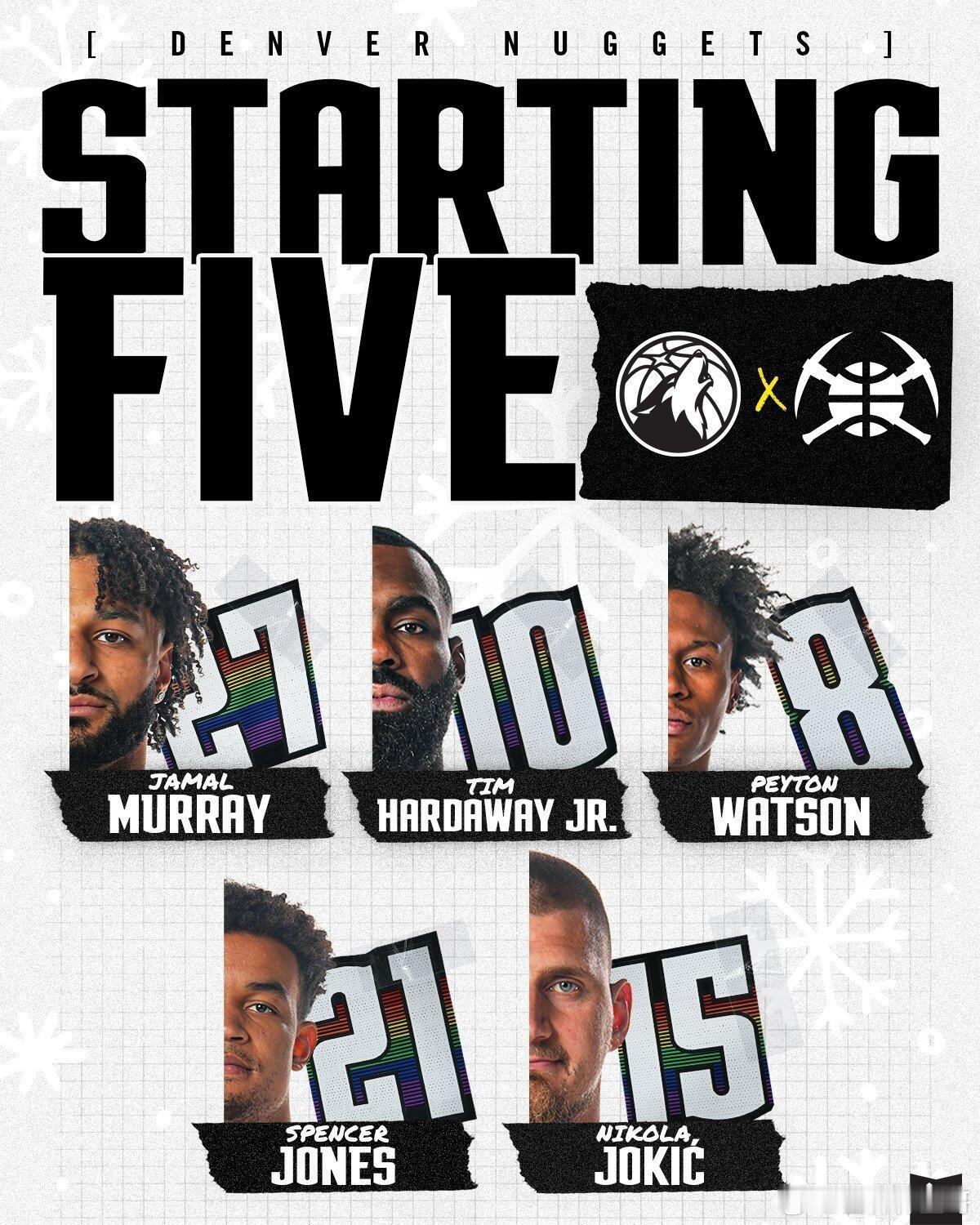 空砍44分！华子被驱逐！约基奇56分16板15助掘金主场vs森林狼，掘金三名首发