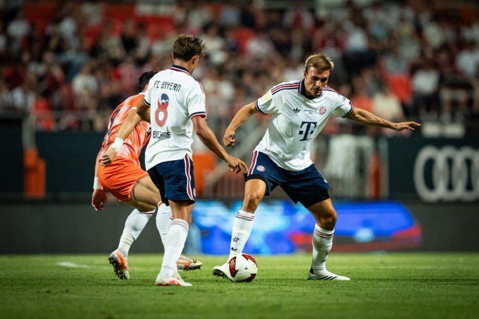 上半场比赛结束，拜仁2-1济州SK！下半场继续加油！拜仁慕尼黑拜仁奥迪夏季行  