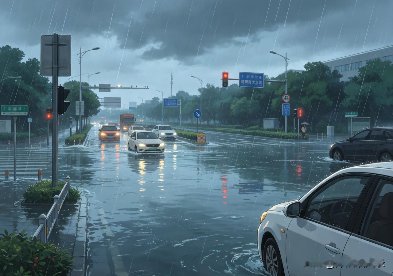 白海豚还能杀回马枪？一场暴雨直接把无锡冲到全国降雨第一。谁能料到台风白海豚明明已