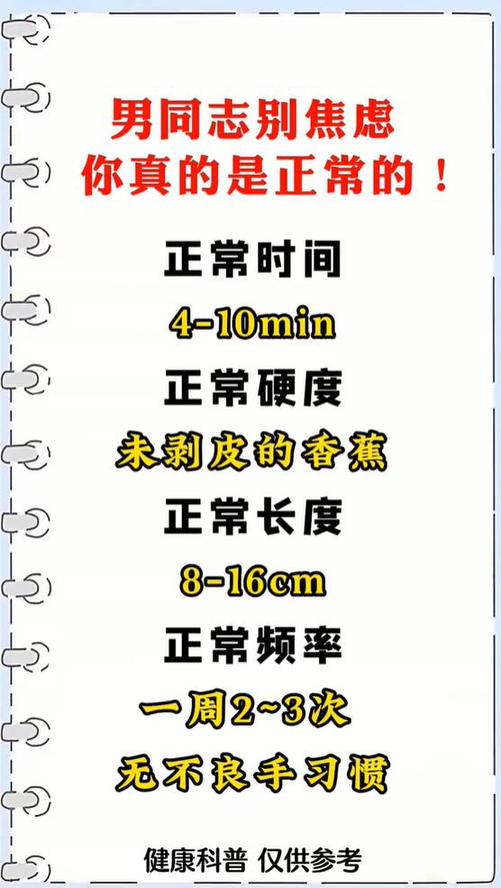 男性健康科普，理性看待各项身体参考范围