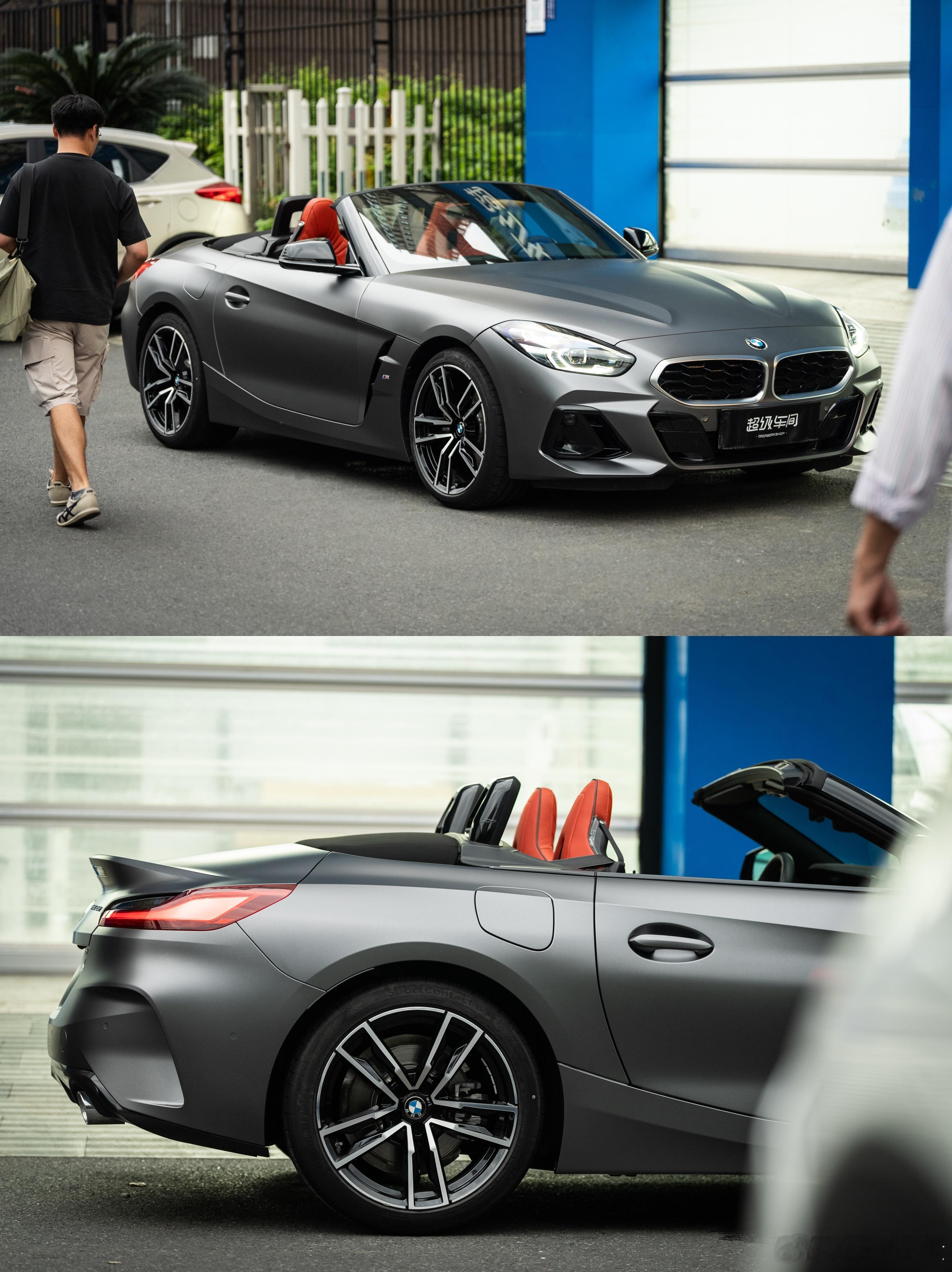 这是谁的Dream car？ BMW Z4 25i 白色改AMG山灰哑光改色作品