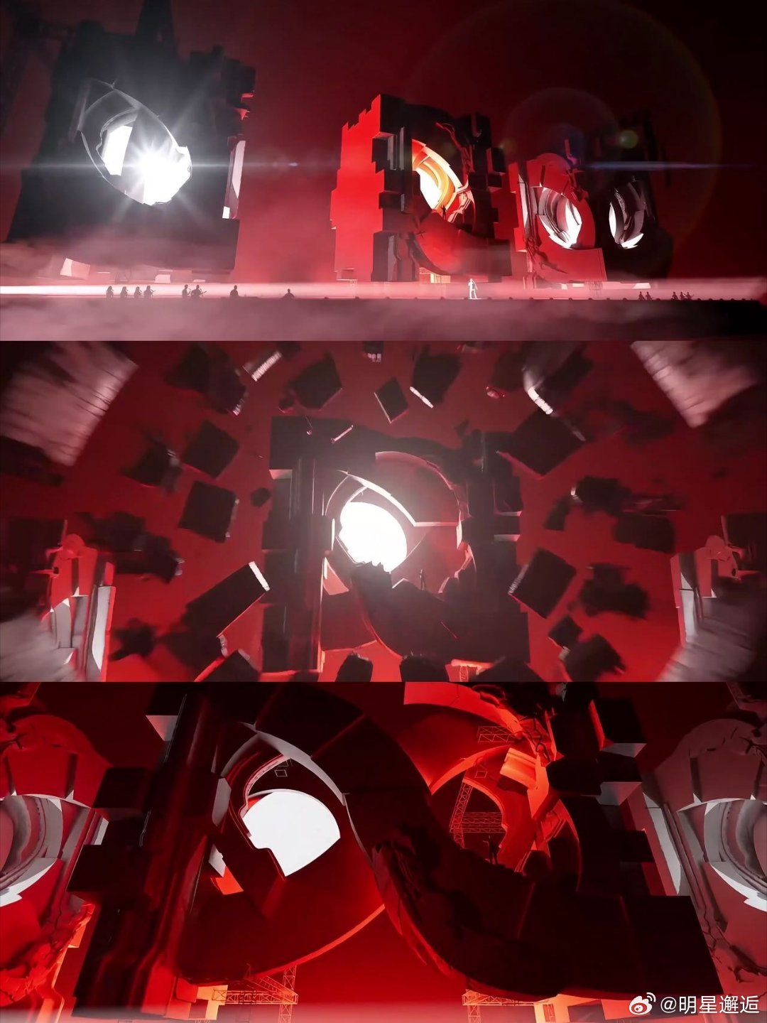  陈楚生荒芜之境机械舞美 陈楚生太会了！全域动态机械悬浮舞台，三魔盒分合重构空间