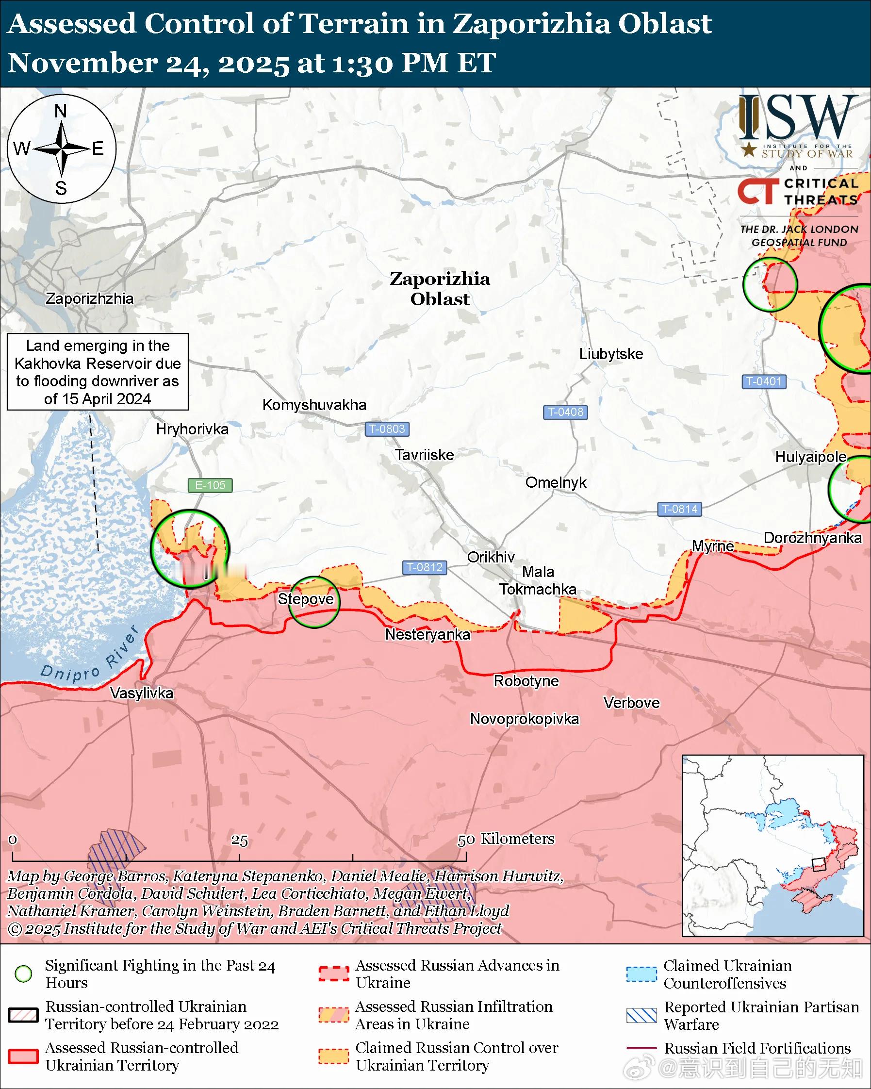 南方轴心俄军目标：守住前线阵地，确保后方免受乌克兰军队袭击，并推进至扎波罗热市的