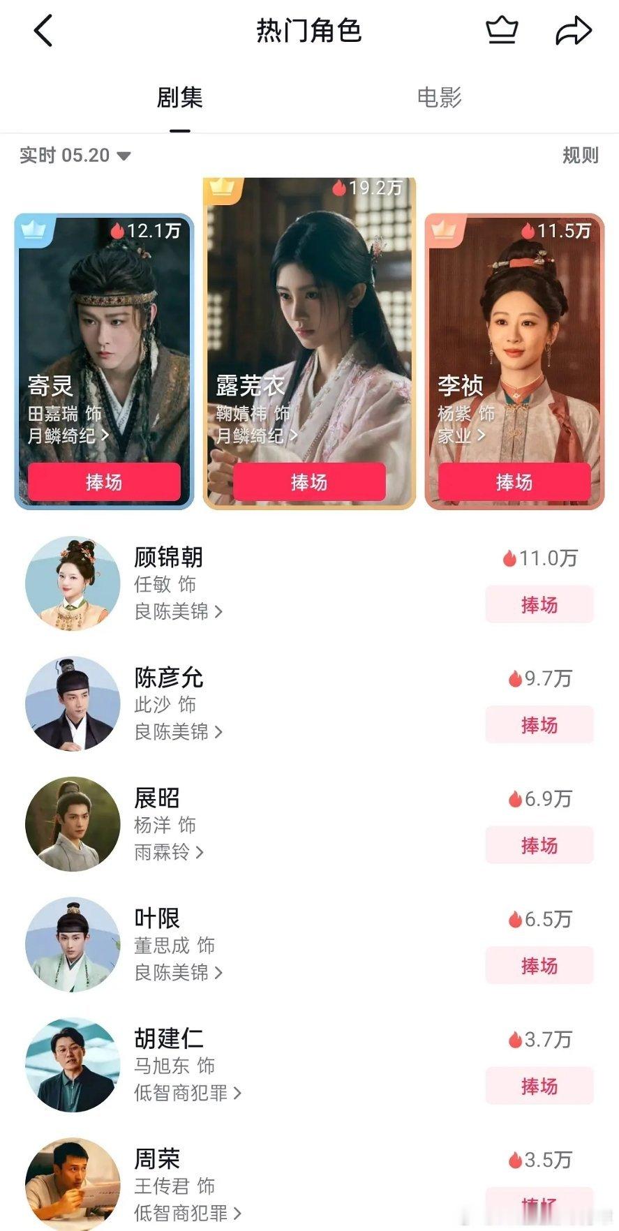 最近在播哪部剧来着
