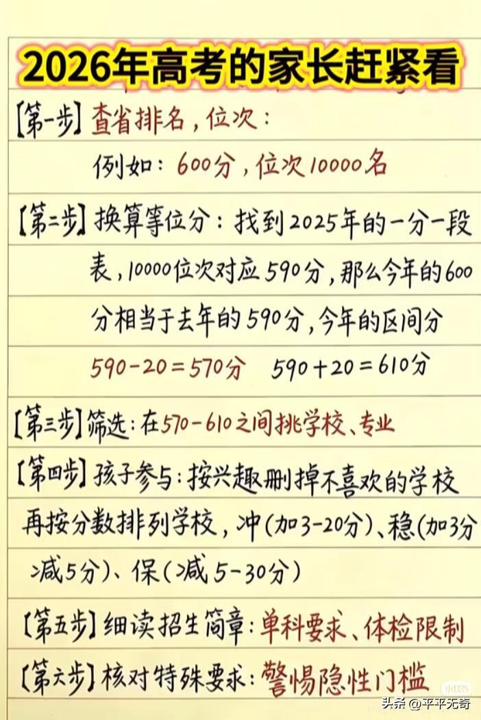 2026年高考家长注意啦，选学校和专业可有不少门道。选专业别冲动，这可是关乎孩子