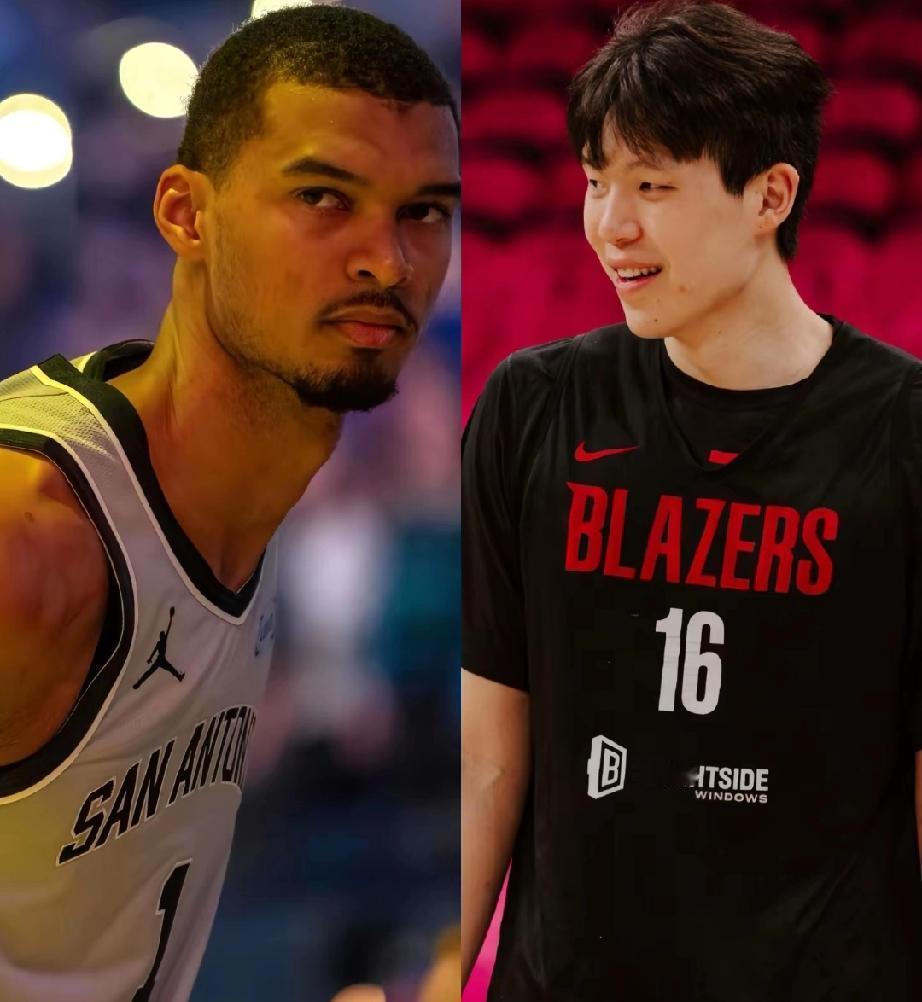 我认为文班亚马，根本不应该去打篮球，他完全可以去比撑杆跳高，两根竹杆加在一起，世