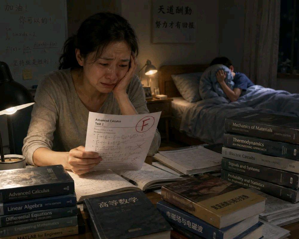 热门专业大一儿子要被劝退，妈妈哭了，这场景太让人心酸。现在高考竞争激烈，家长为孩