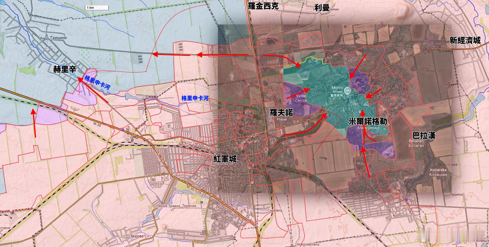 更新紅軍城-米爾諾格勒戰鬥在突圍無望的情況下，米爾諾格勒烏軍的人力正在逐漸耗盡。