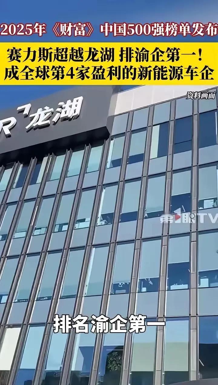 赛力斯成重庆排名第一大企业啦，这消息太让人振奋！《财富》榜单显示，赛力斯以145