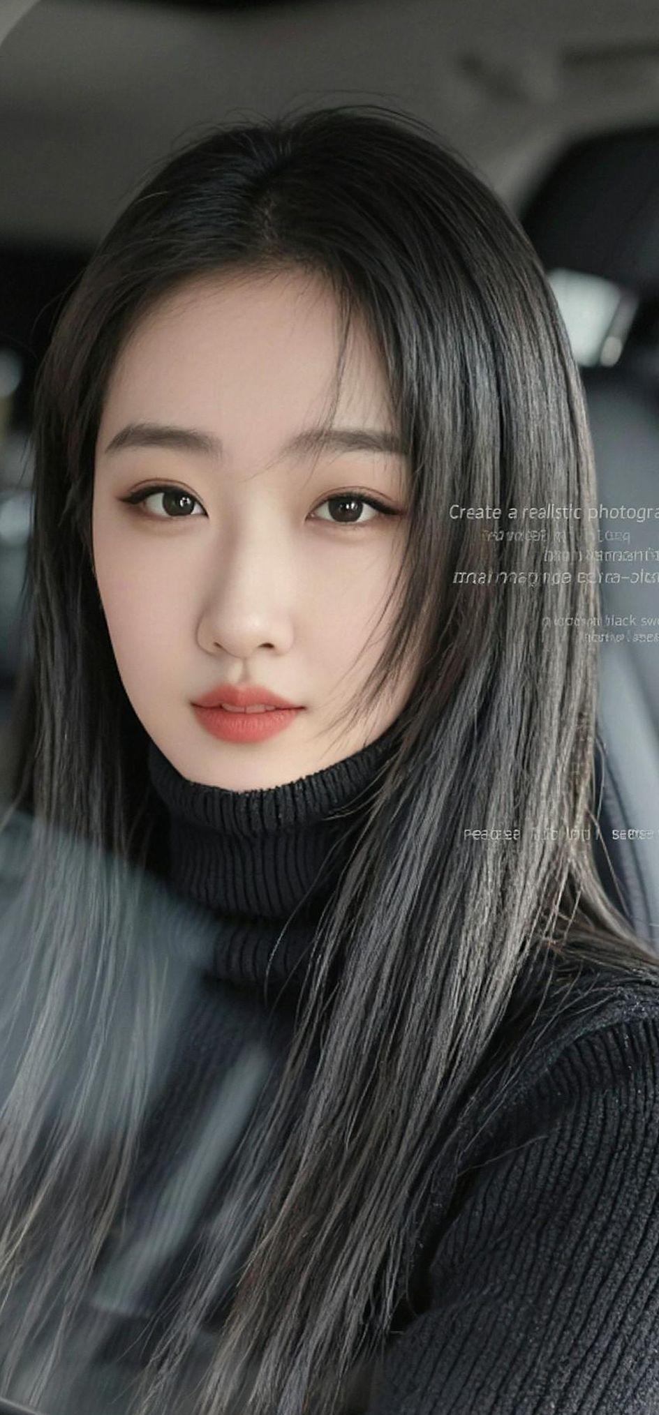 AI黑发女神的风采