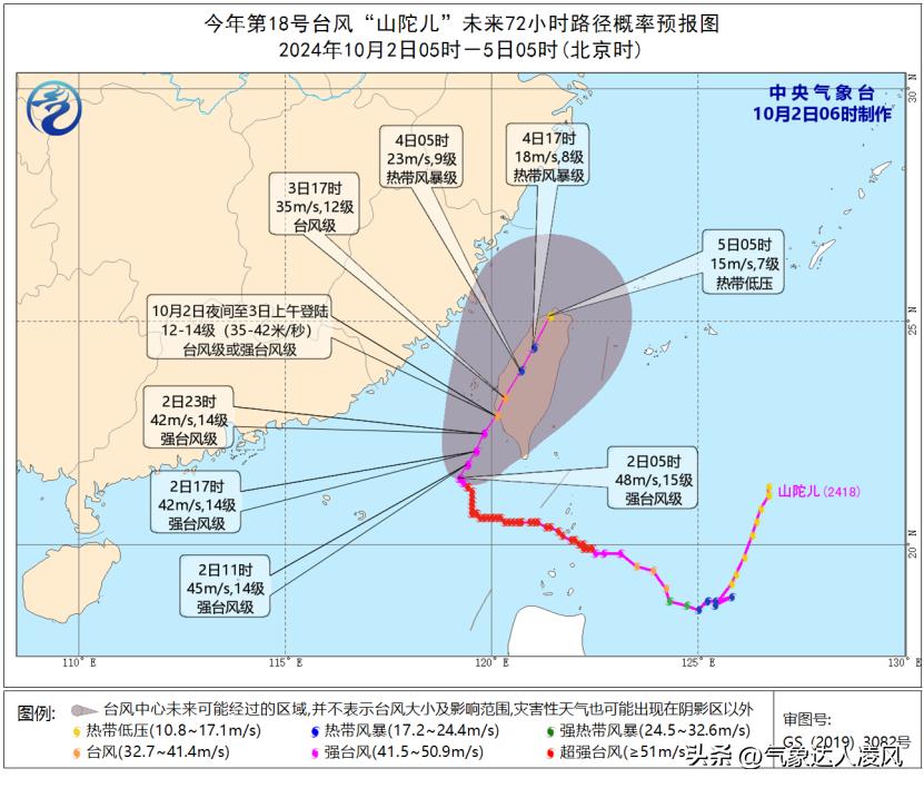 这两天台风“山陀儿”的路径一直比预期偏西，因为冷空气的路径持续西偏，导致东环副高