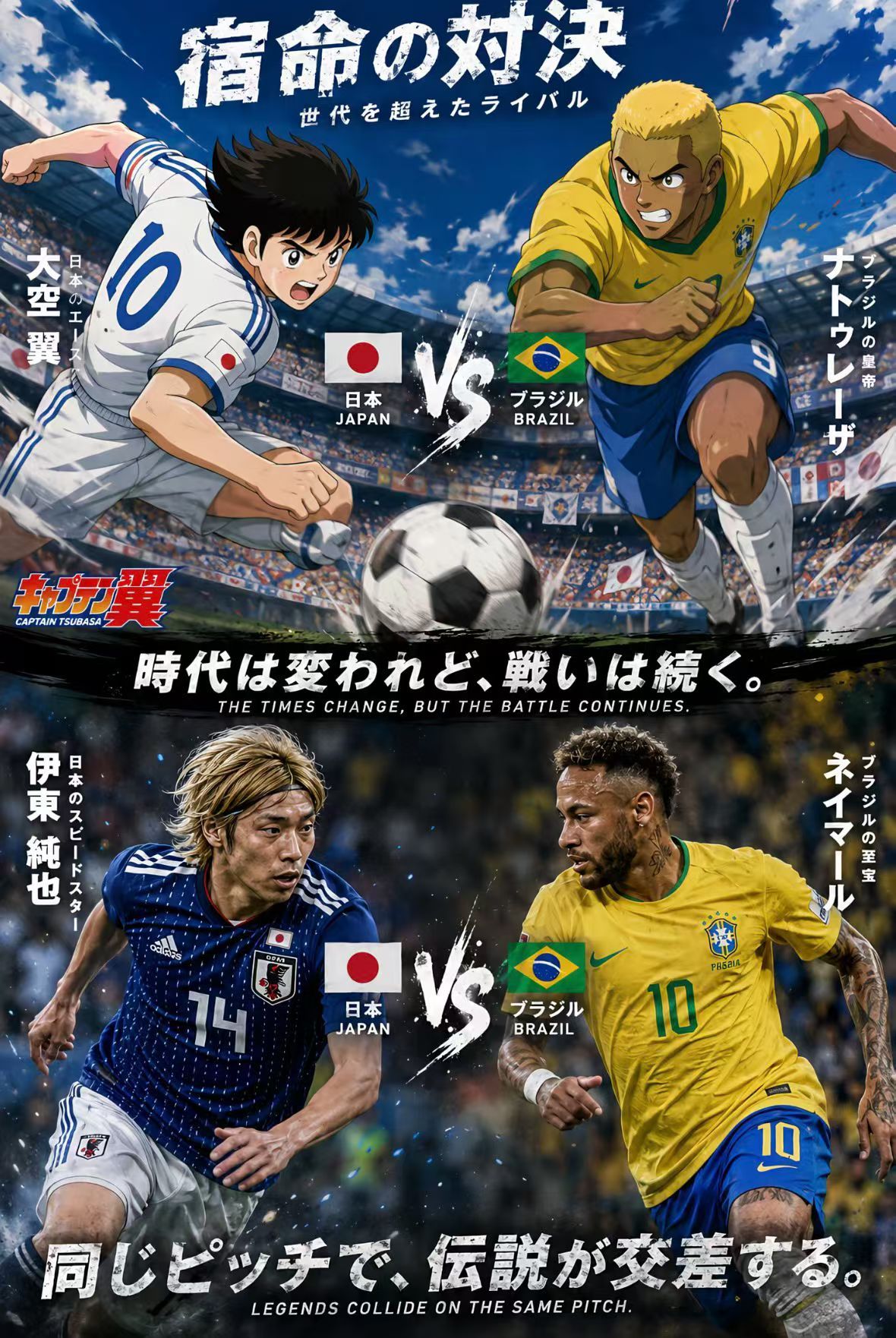 巴西国脚说不出日本球员全场哄笑 动漫照进现实，结局会是？ 