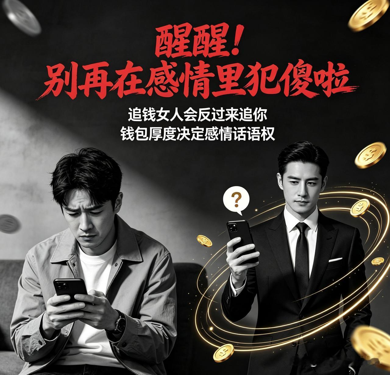惊！追女人和追钱的天壤之别，你选对了吗？

醒醒！别再在感情里犯傻啦
很多人觉得