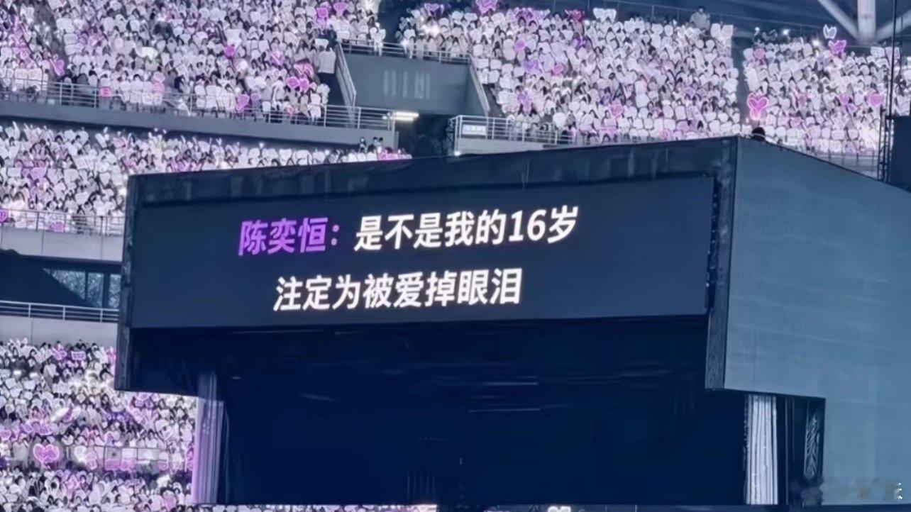陈奕恒偏爱与被偏爱的16岁陈奕恒这娃太萌了，舞台表现力 真没话说，现场人气很高，