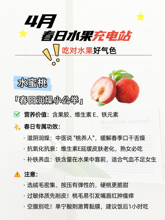 春日水果充电站|吃对水果好气色，元气满满