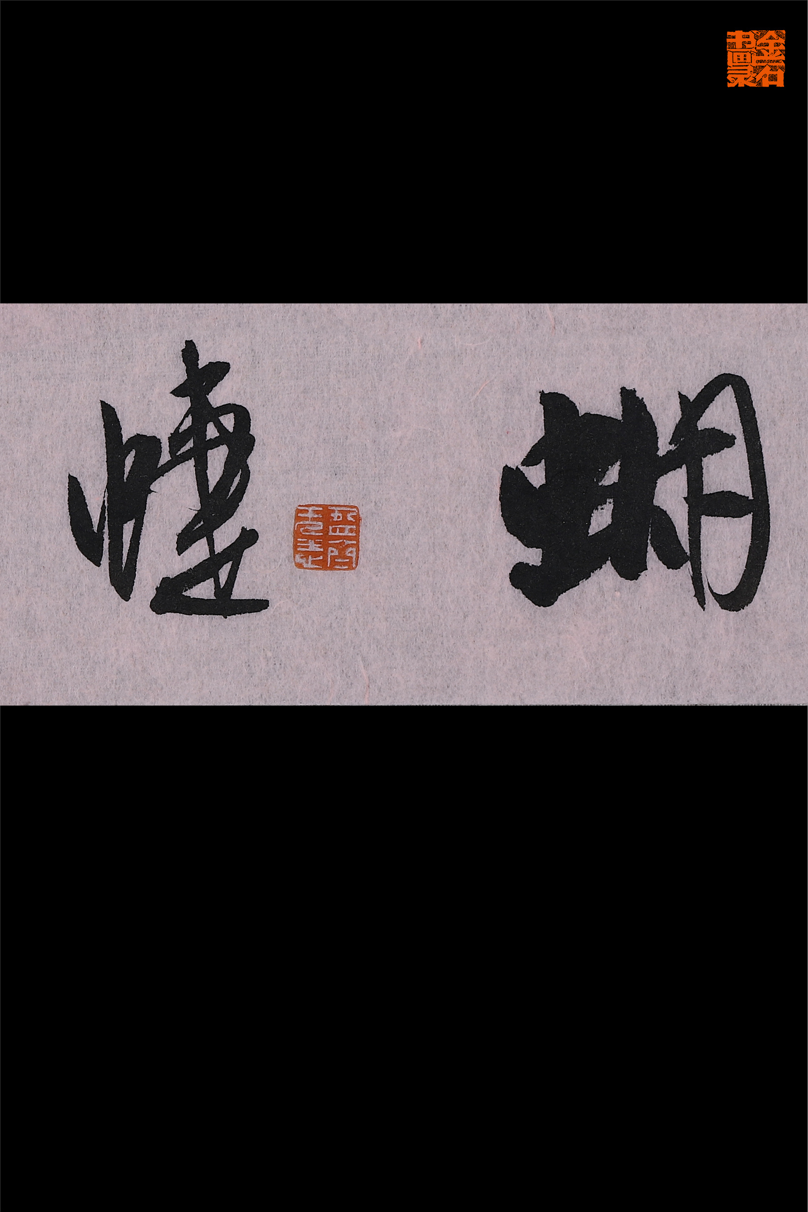 #书法创作[超话]#蝴蝶不传千里梦。沈乐平书于湖上盈斋。 ​​​