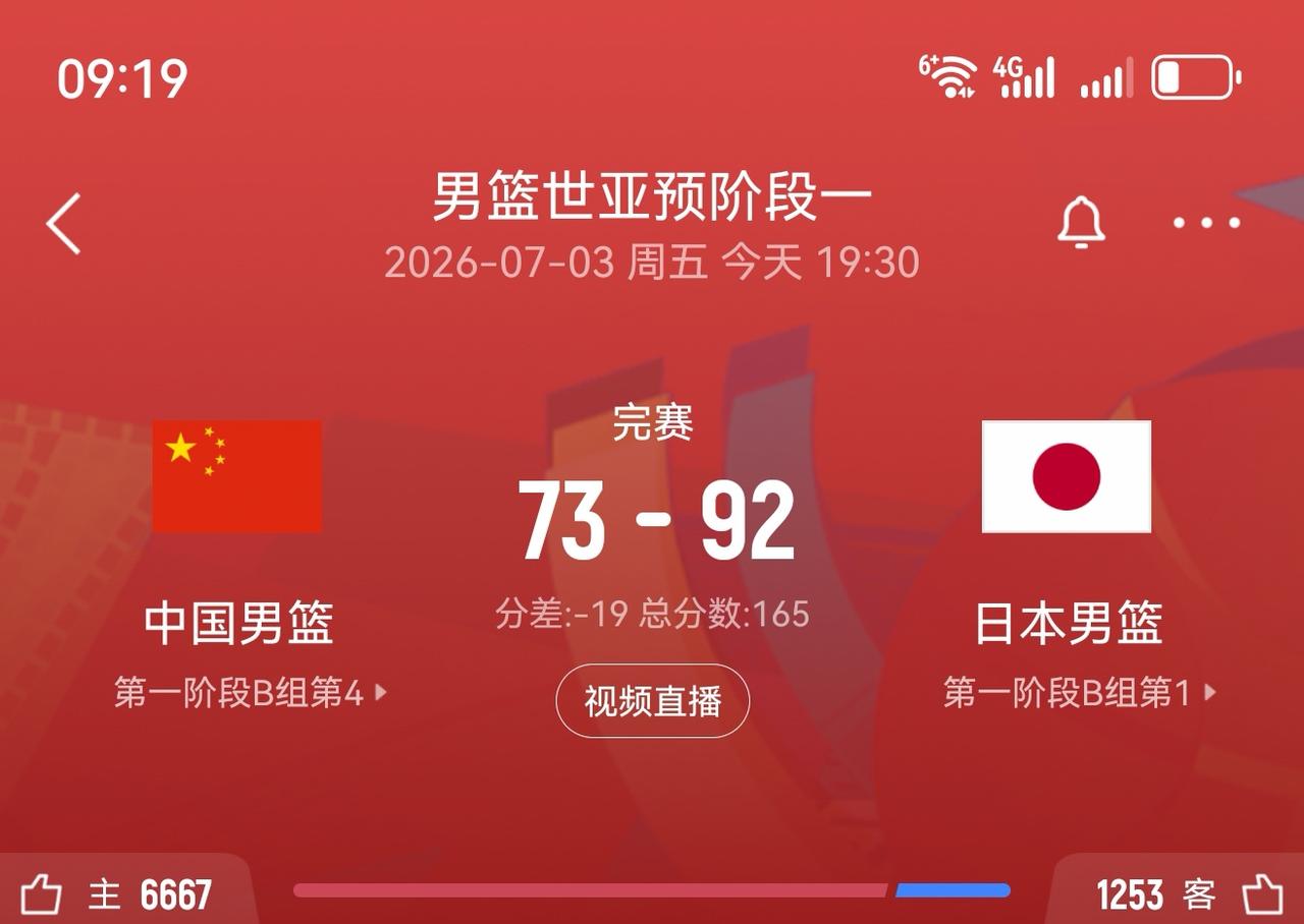 一场世预赛的失利让中国队的晋级之路急转直下，下场客场打中国台北队，如果输球就回家