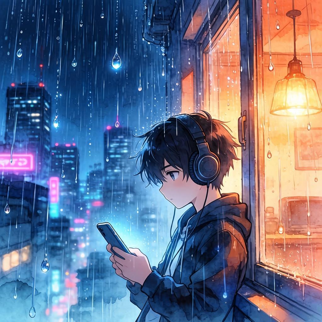 上联：一帘细雨绵绵意
下联：满窗灯影漫无边